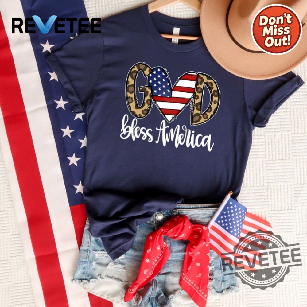 Christian God Bless America Shirt For Freedom And Independence Day