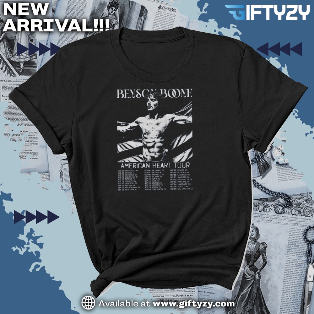 Benson Boone Concert America Heart Tour Shirt 5 Benson Boone Concert America Heart Tour Shirt
