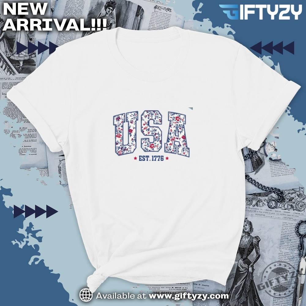 Usa Shirt 4Th Of July Hoodie Floral Usa Sweatshirt 7 USA Shirt 4th of July hoodie floral USA sweatshirt