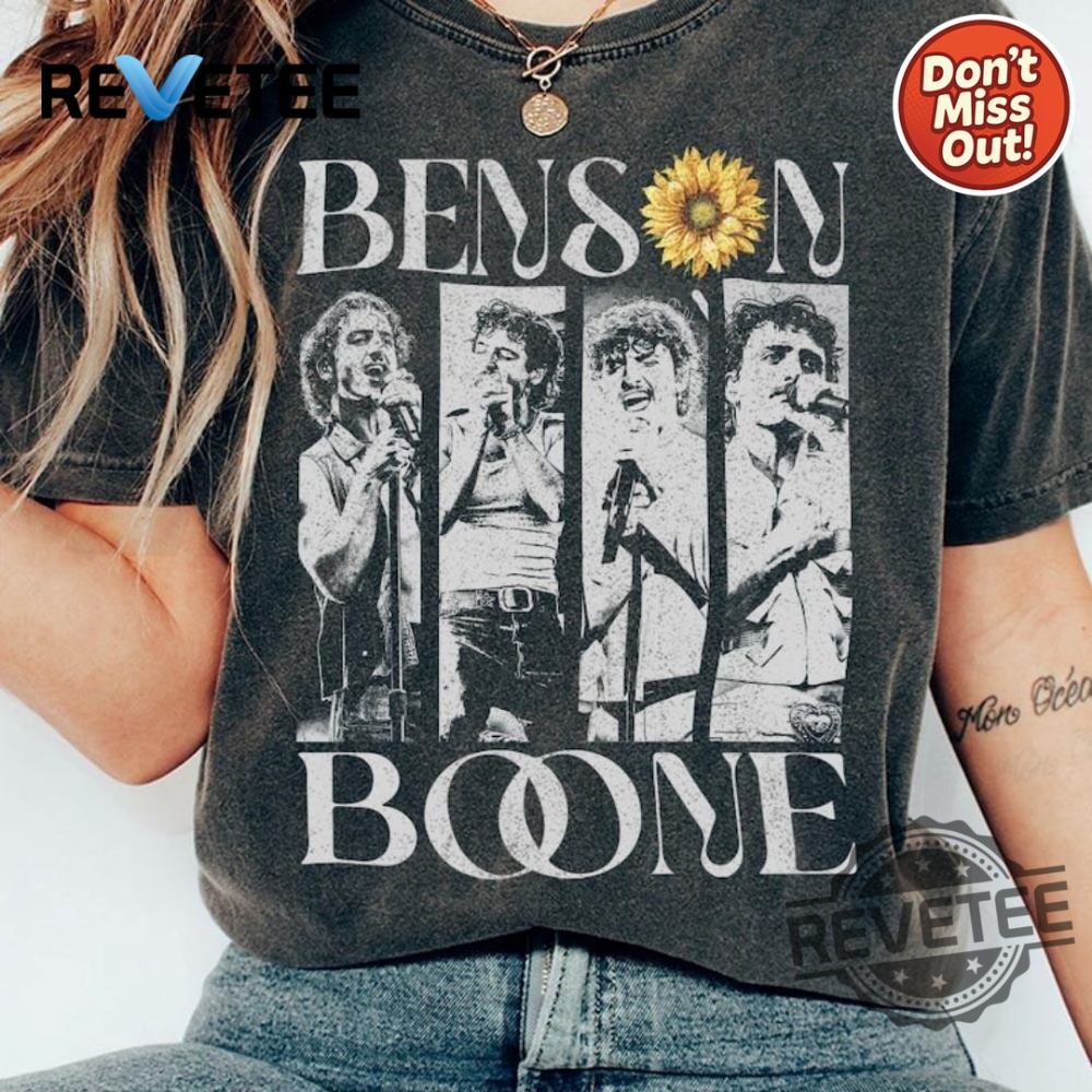 Benson Boone Album T Shirt Vintage Concert 2025 Music Tour Fans