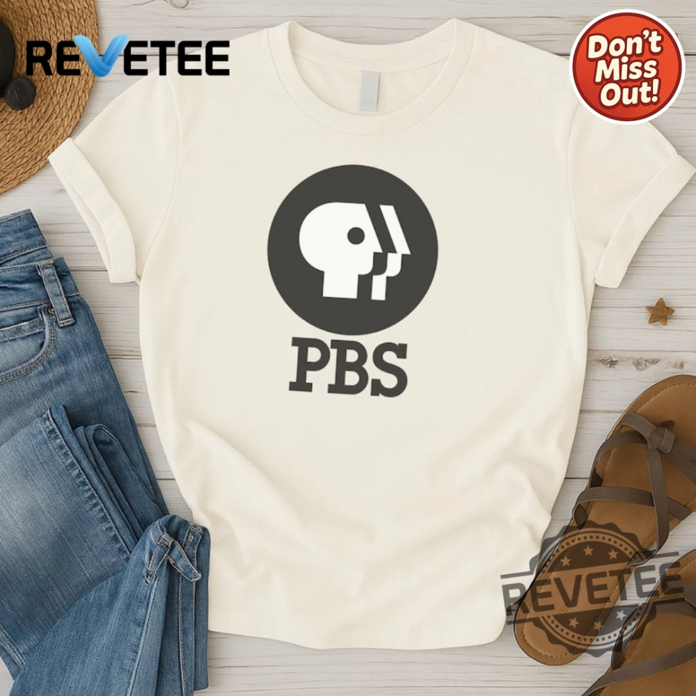 Vintage Pbs Logo Classic Nostalgia T Shirt For 70S 80S Tv Show Fans