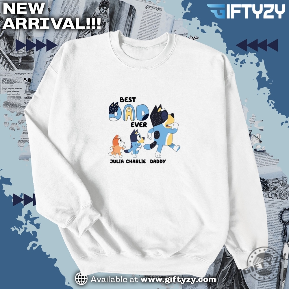 Custom Bluey Dad Shirt With Kids Names 6 Custom Bluey Dad shirt with Kids Names
