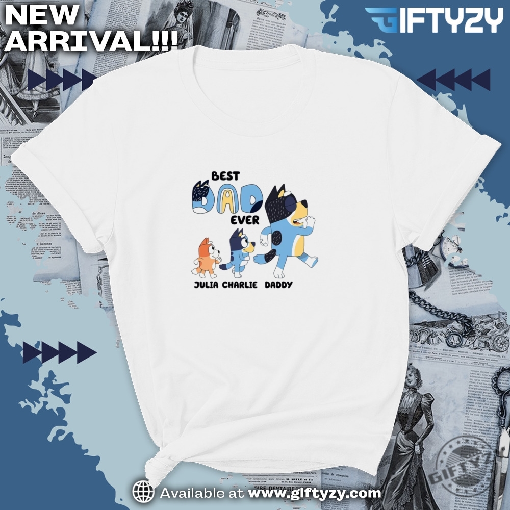 Custom Bluey Dad Shirt With Kids Names 7 Custom Bluey Dad shirt with Kids Names