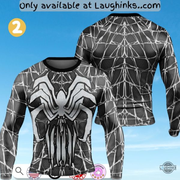 rash guard venom compression shirt the anti hero spider man cat samurai beast mode venompool laughinks 2