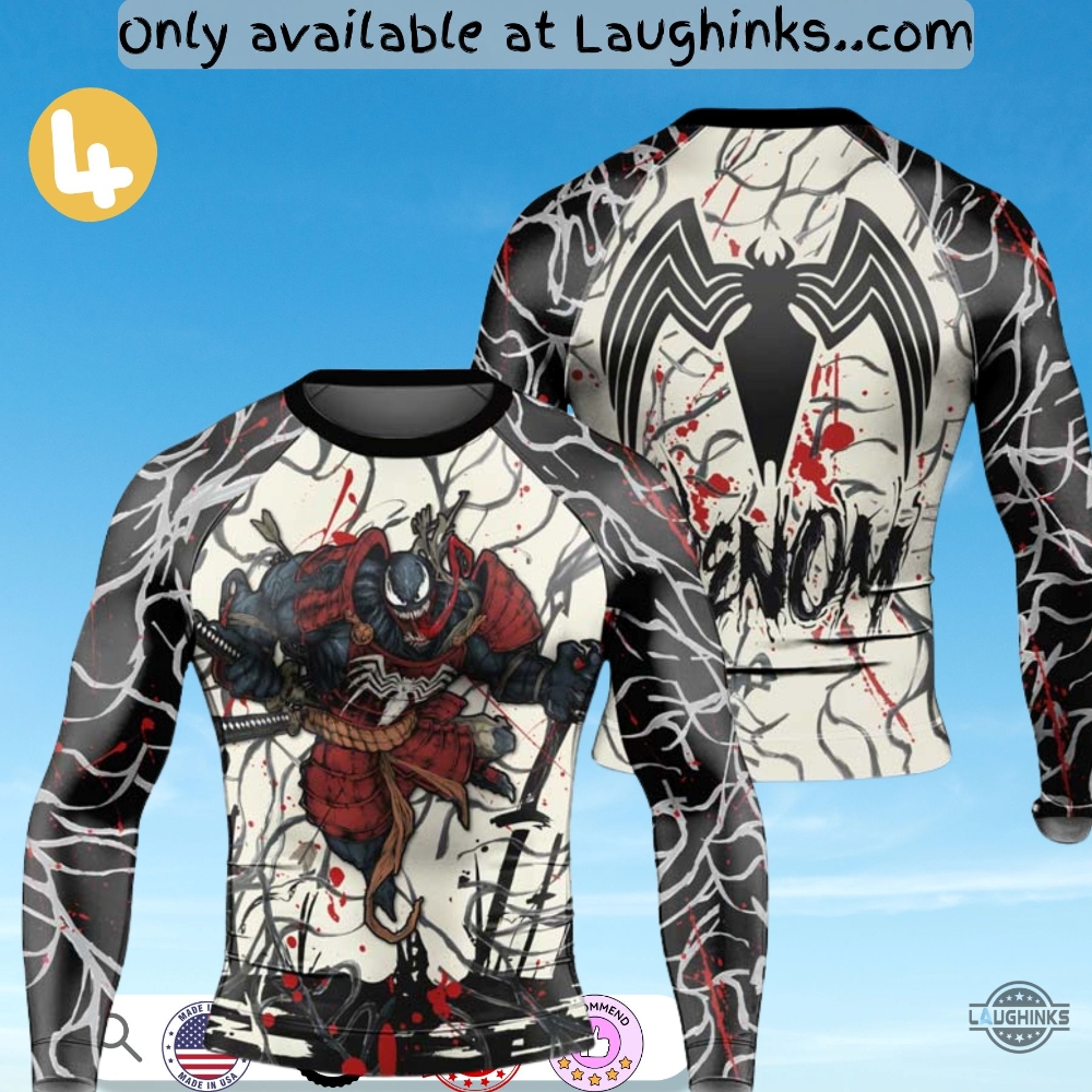 Rash Guard Venom Compression Shirt The Anti Hero Spider Man Cat Samurai Beast Mode Venompool 22 Rash Guard Venom Compression Shirt The Anti Hero Spider Man Cat Samurai Beast Mode Venompool