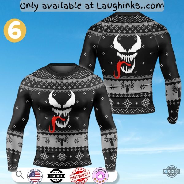 rash guard venom compression shirt the anti hero spider man cat samurai beast mode venompool laughinks 5