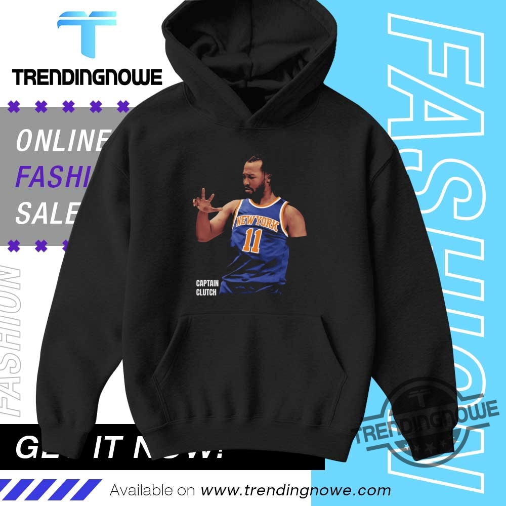New York Knicks Jalen Brunson Captain Clutch Shirt 9 New York Knicks Jalen Brunson Captain Clutch Shirt
