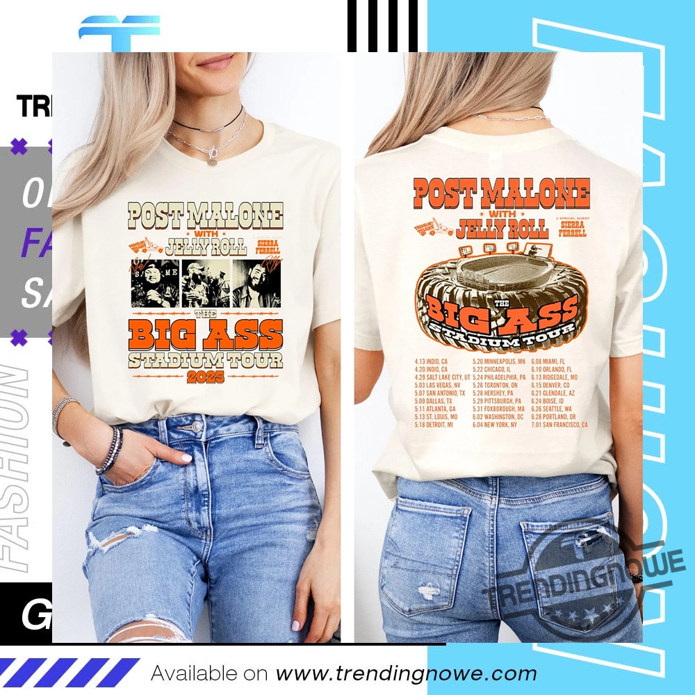 Post Malone Jelly Roll Shirt Jelly Roll Concert T Shirt 8 Post Malone Jelly Roll Shirt Jelly Roll Concert T Shirt