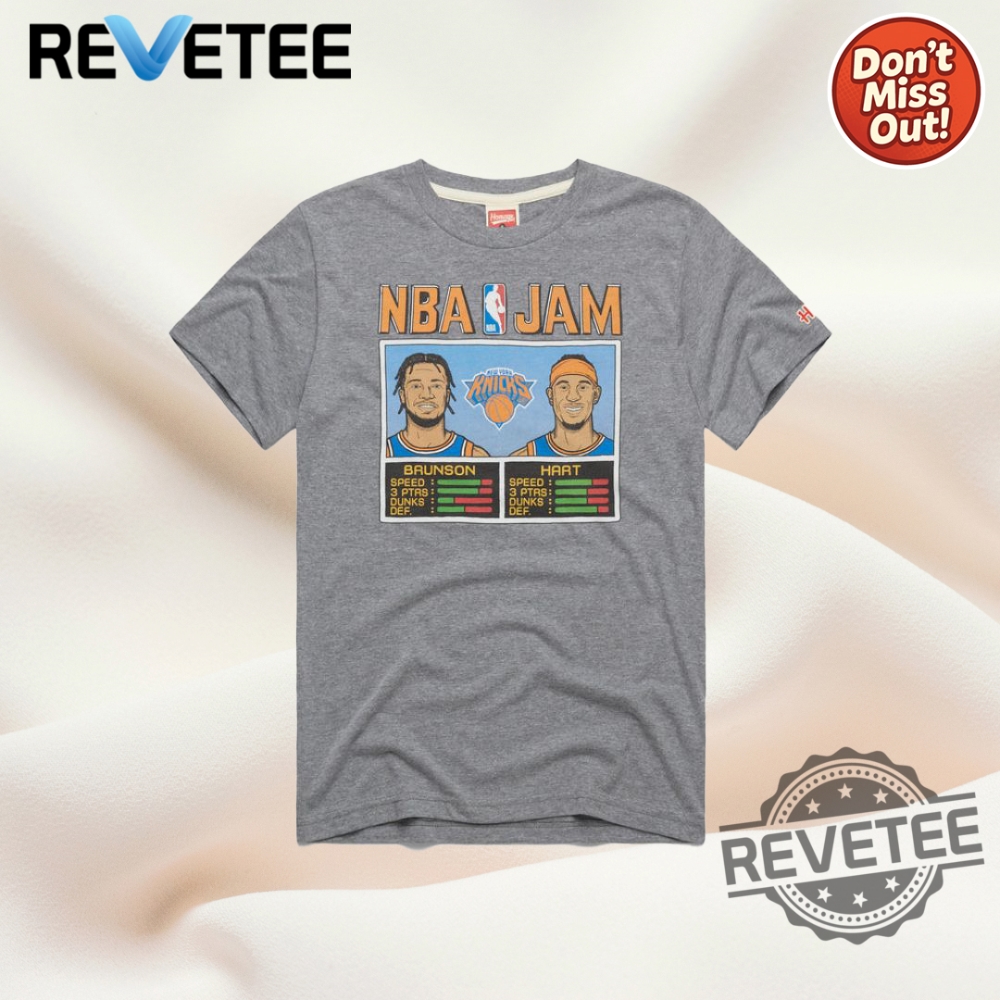 Top Trending 2025: Must-Have NBA Jam Knicks Brunson & Hart T-Shirts and Hoodies 6 Nba Jam Knicks Brunson And Hart New York Knicks T Shirt Hoodie