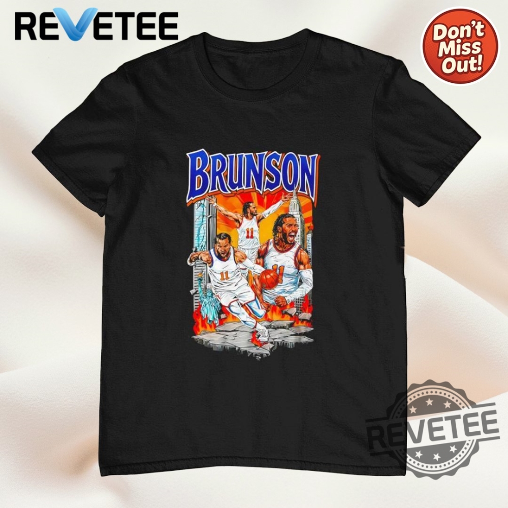 Top Trending 2025: Must-Have NBA Jam Knicks Brunson & Hart T-Shirts and Hoodies 9 Jalen Brunson Flame General New York Knicks Shirt