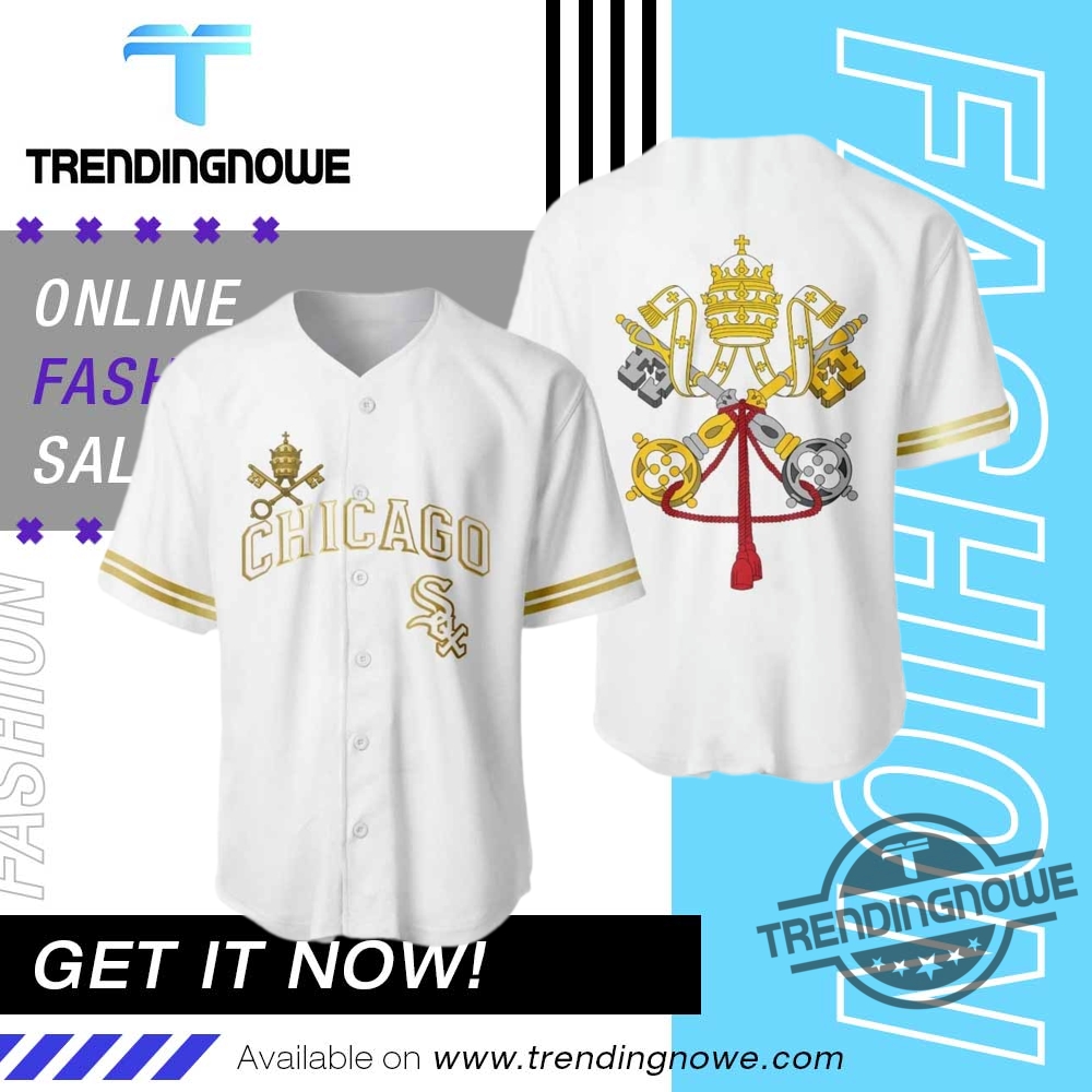 White Sox Pope Leo Xiv Baseball Jersey trendingnowe 1