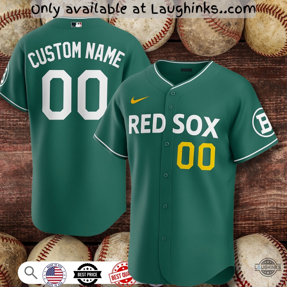 Custom Green Boston Red Sox City Connect 2025 Jersey Shirt 2 Custom Green boston red sox city connect 2025 jersey shirt