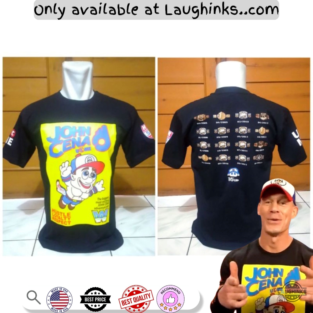 Wwe John Cena Super Mario Aop Shirt 4 WWE John Cena Super Mario AOP Shirt