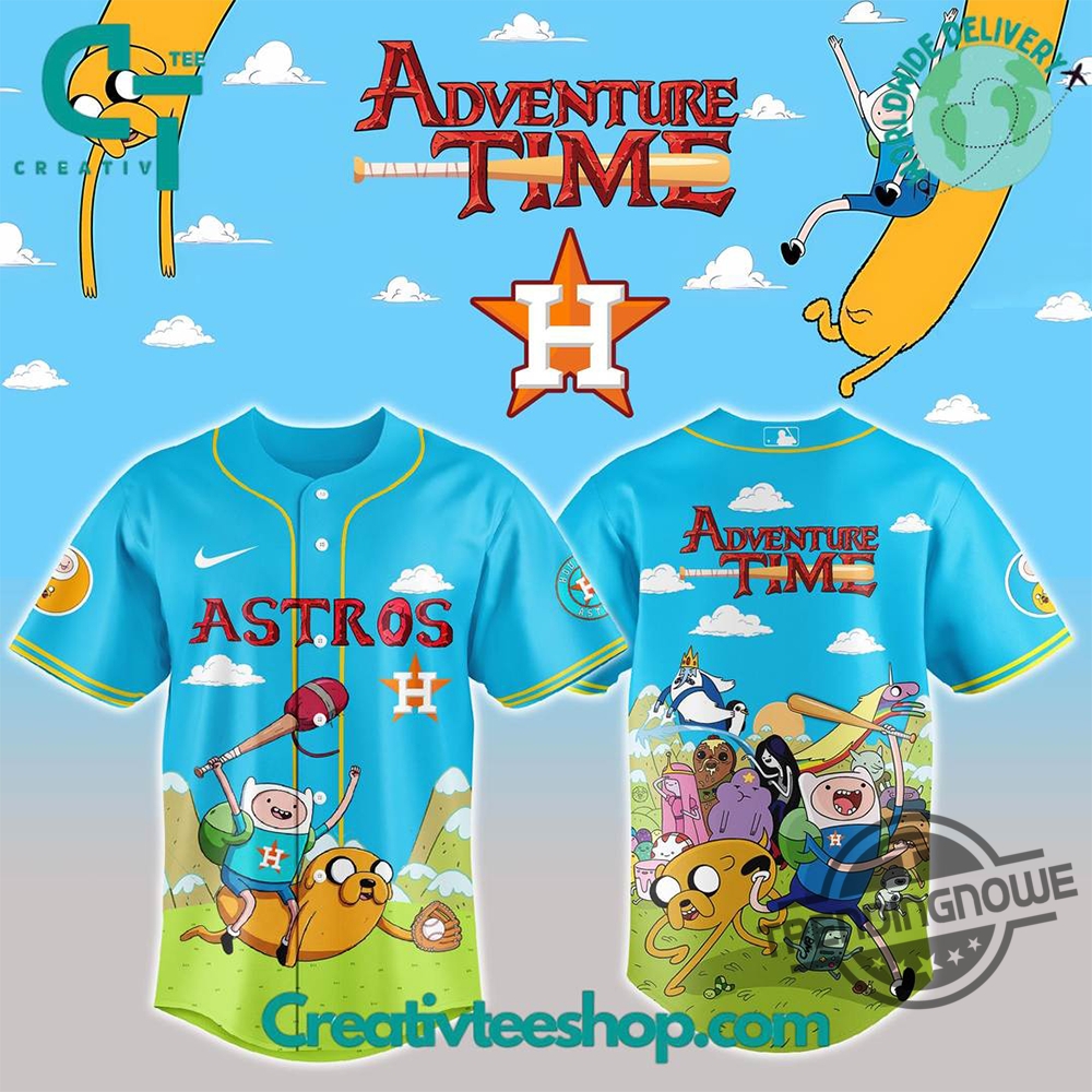 Houston Astros Adventure Time 2025 Baseball Jersey trendingnowe 1
