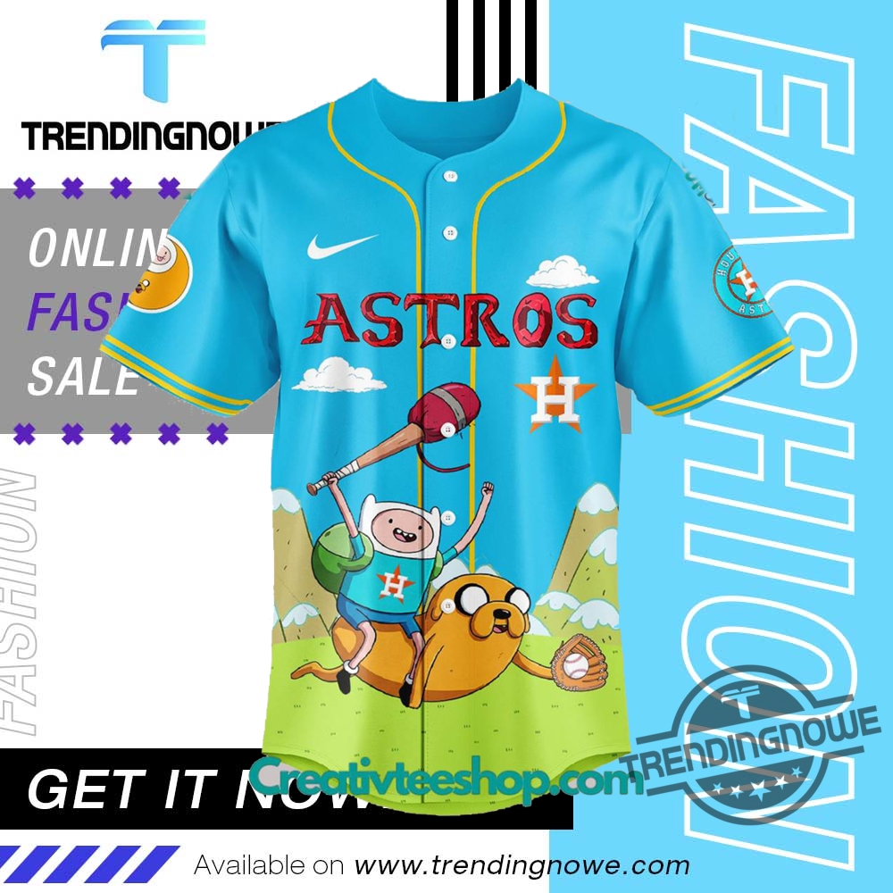 Houston Astros Adventure Time 2025 Baseball Jersey 8 Houston Astros Adventure Time 2025 Baseball Jersey
