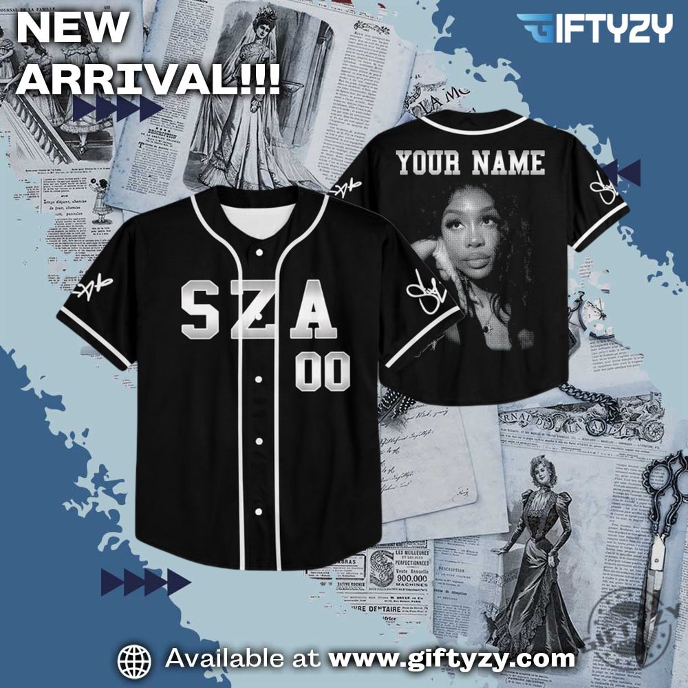 Custom Sza Album Fan Concert Grand National Tour 2025 Baseball Jersey 5 Custom SZA Album Fan Concert Grand National Tour 2025 Baseball Jersey