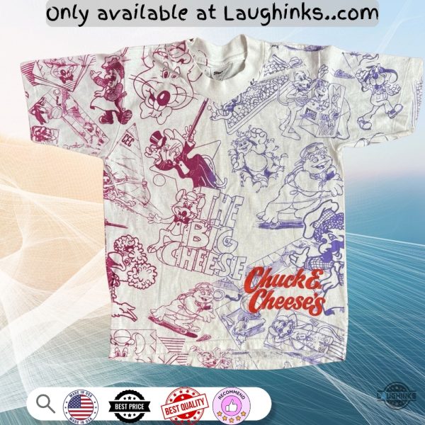chuck e cheese aop t shirt sweatshirt hoodie new printed