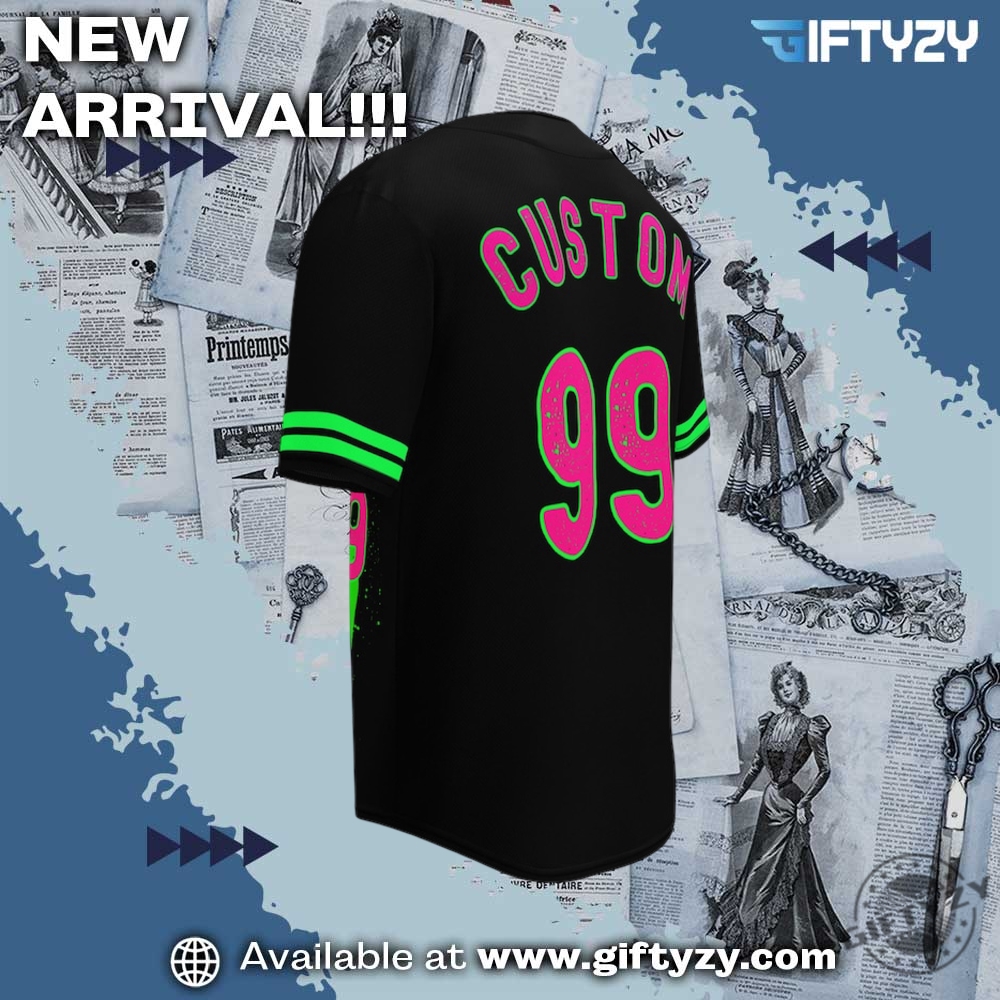 Party Animal Baseball Recycled Custom Baseball Jersey 3 Party animal baseball Recycled custom baseball jersey