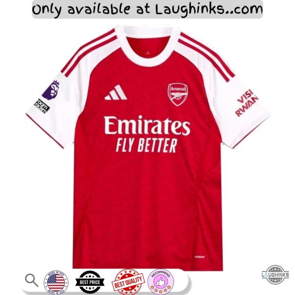 personalized arsenal 2025 2026 home football jersey shirt full printed replica