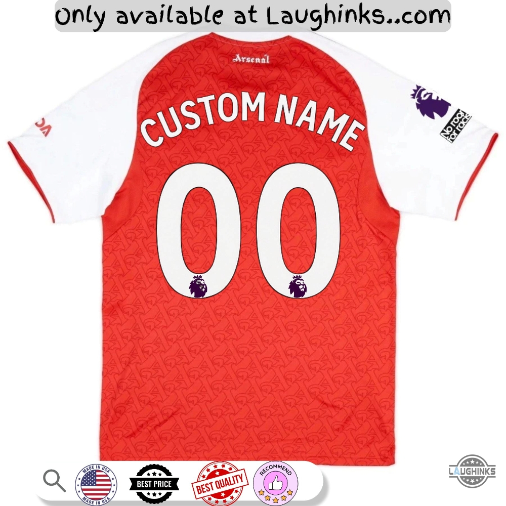 Personalized Arsenal 2025 2026 Home Football Jersey Shirt Full Printed Replica 7 Personalized Arsenal 2025 2026 Home Football Jersey Shirt Full Printed Replica