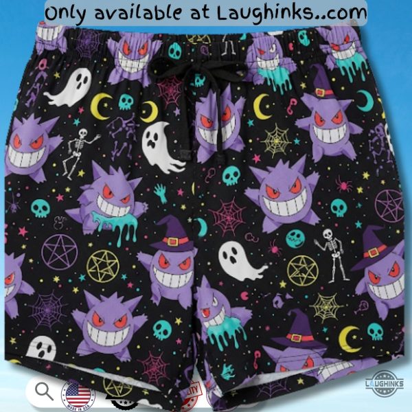 purple gengar ghost pokemon hawaiian shirt 2025