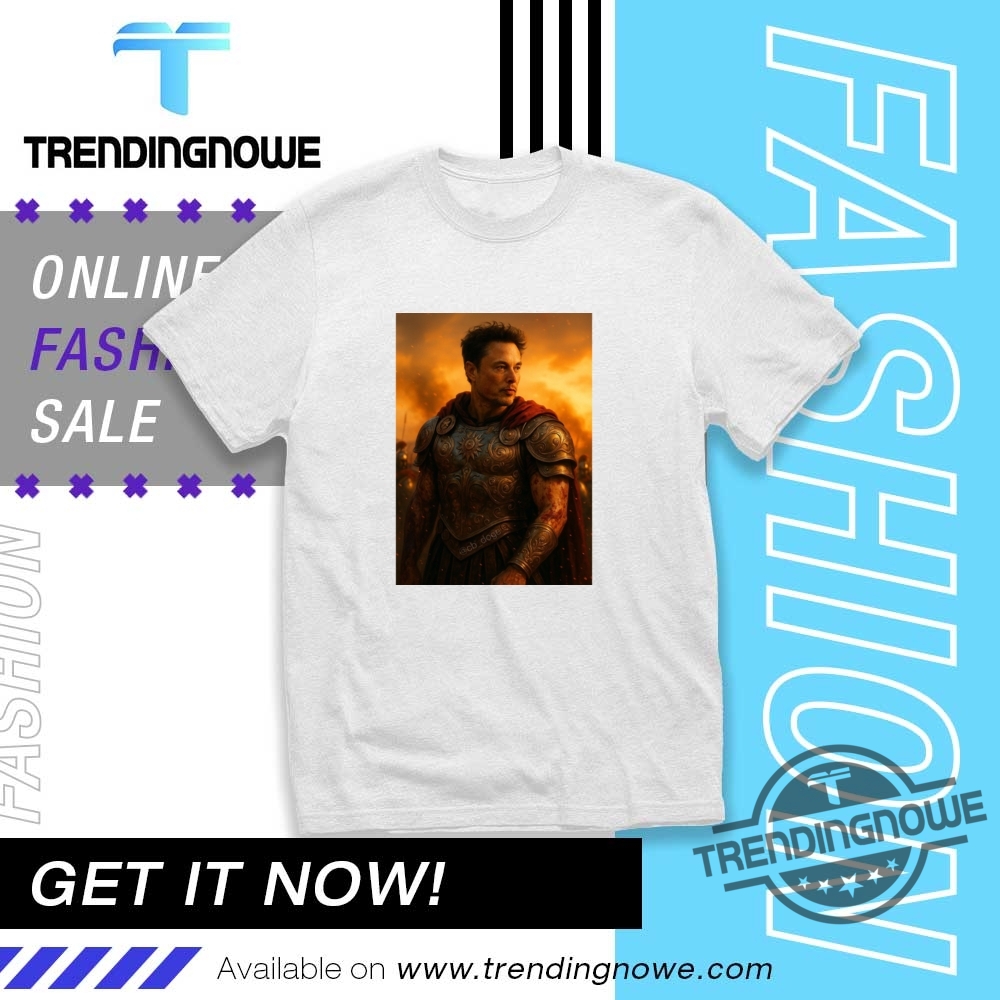 Elon The Conqueror Roman Warrior Armor Shirt Epic Ai Art Tee For History And Tech Fans trendingnowe 1