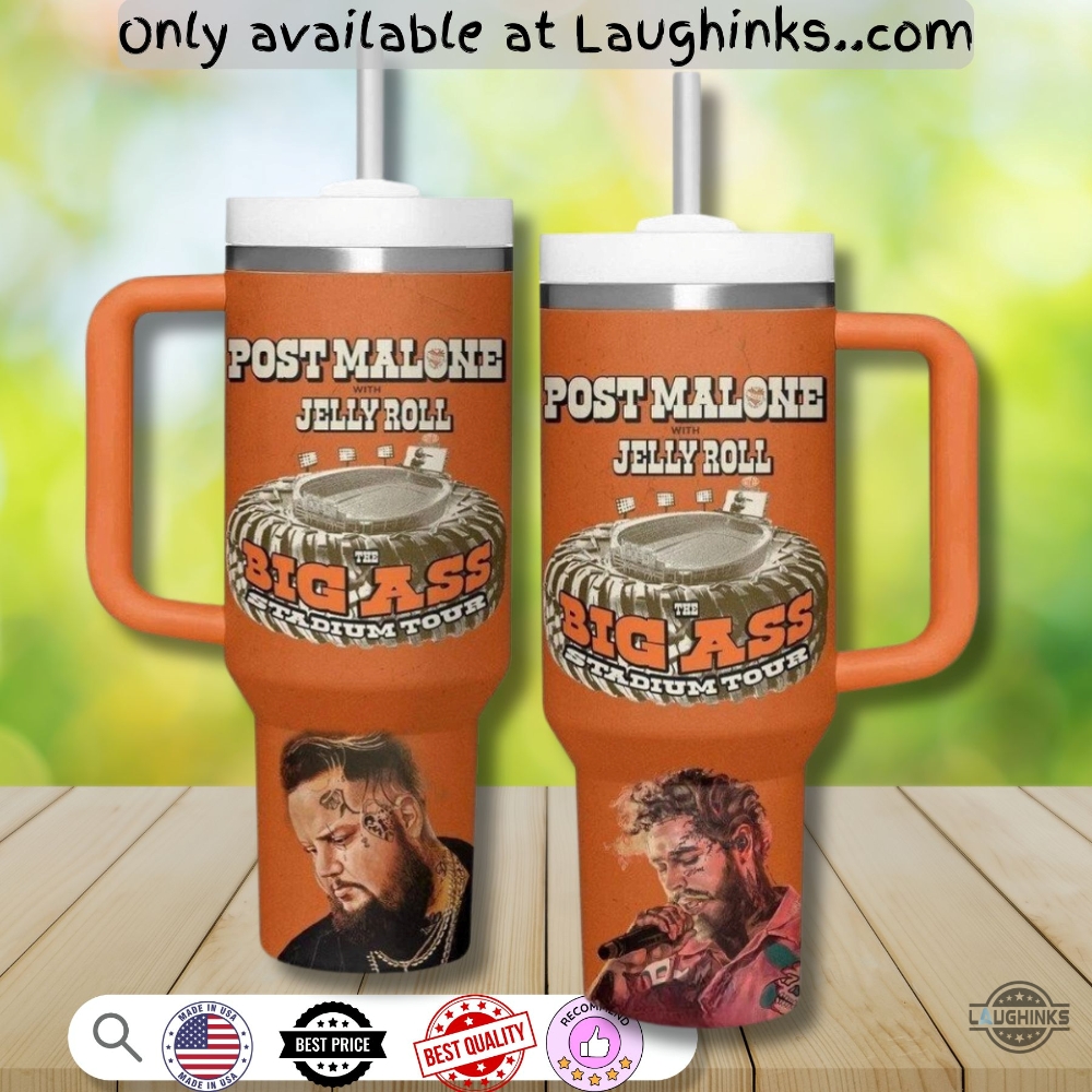Jelly Roll Post Malone Big Ass Stadium Tour Stanley Tumbler 40Oz Dupe 5 Jelly Roll Post Malone Big Ass Stadium Tour Stanley Tumbler 40oz Dupe