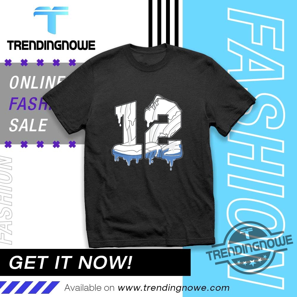 Jordan 12 White And University Blue Melo 12 Shirt trendingnowe 1