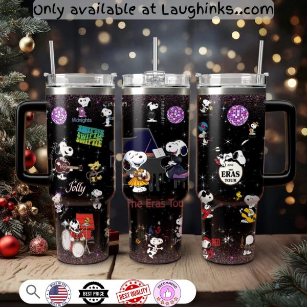 snoopy stanley cup 40oz tumbler dupe with handle