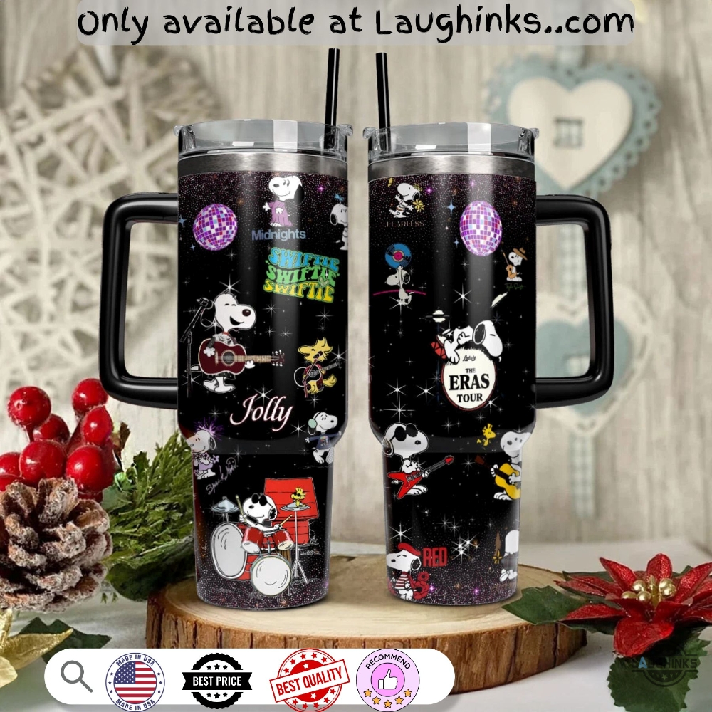 Snoopy Stanley Cup 40Oz Tumbler Dupe With Handle 8 Snoopy Stanley Cup 40oz Tumbler Dupe With Handle