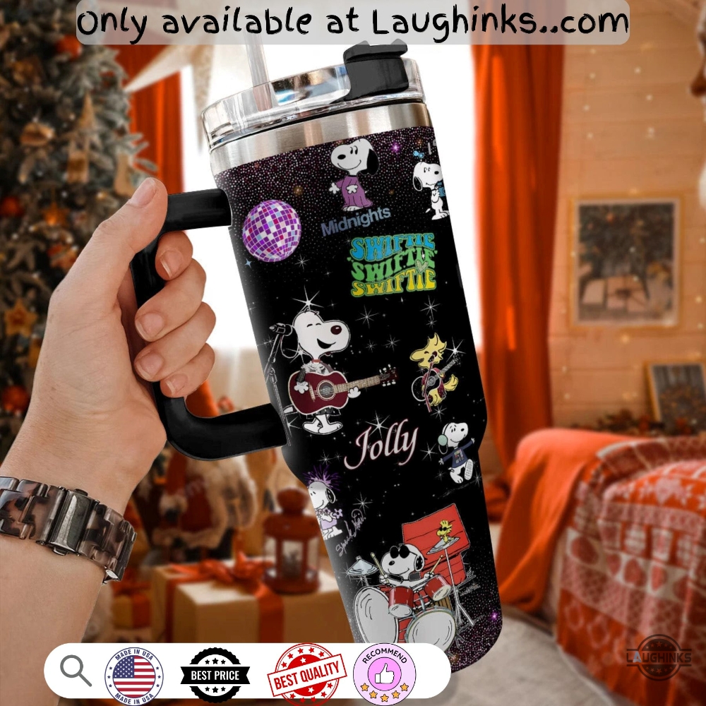 Snoopy Stanley Cup 40Oz Tumbler Dupe With Handle 9 Snoopy Stanley Cup 40oz Tumbler Dupe With Handle