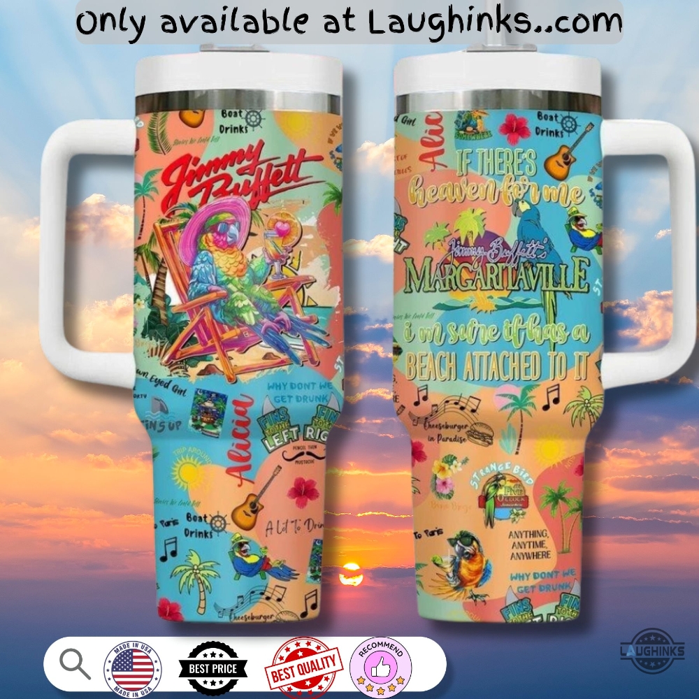 Jimmy Buffet Margaritaville Stanley Tumbler 40Oz Dupe 5 Jimmy Buffet Margaritaville Stanley Tumbler 40oz dupe