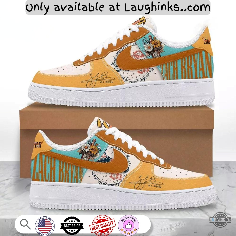 Zach Bryan Custom Air Force 1 Sneaker 5 Zach Bryan Custom Air Force 1 Sneaker