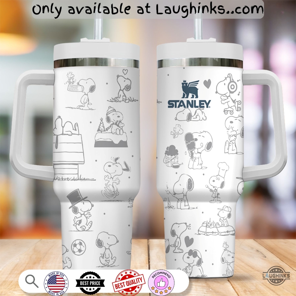 Snoopy Custom Engraved Stainless Steel Stanley Tumbler 40Oz 9 Snoopy Custom Engraved Stainless Steel Stanley Tumbler 40oz