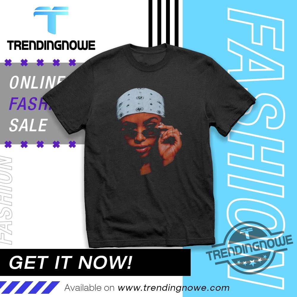 Rihannas Bodyguard Wearing Aaliyah Face Shirt