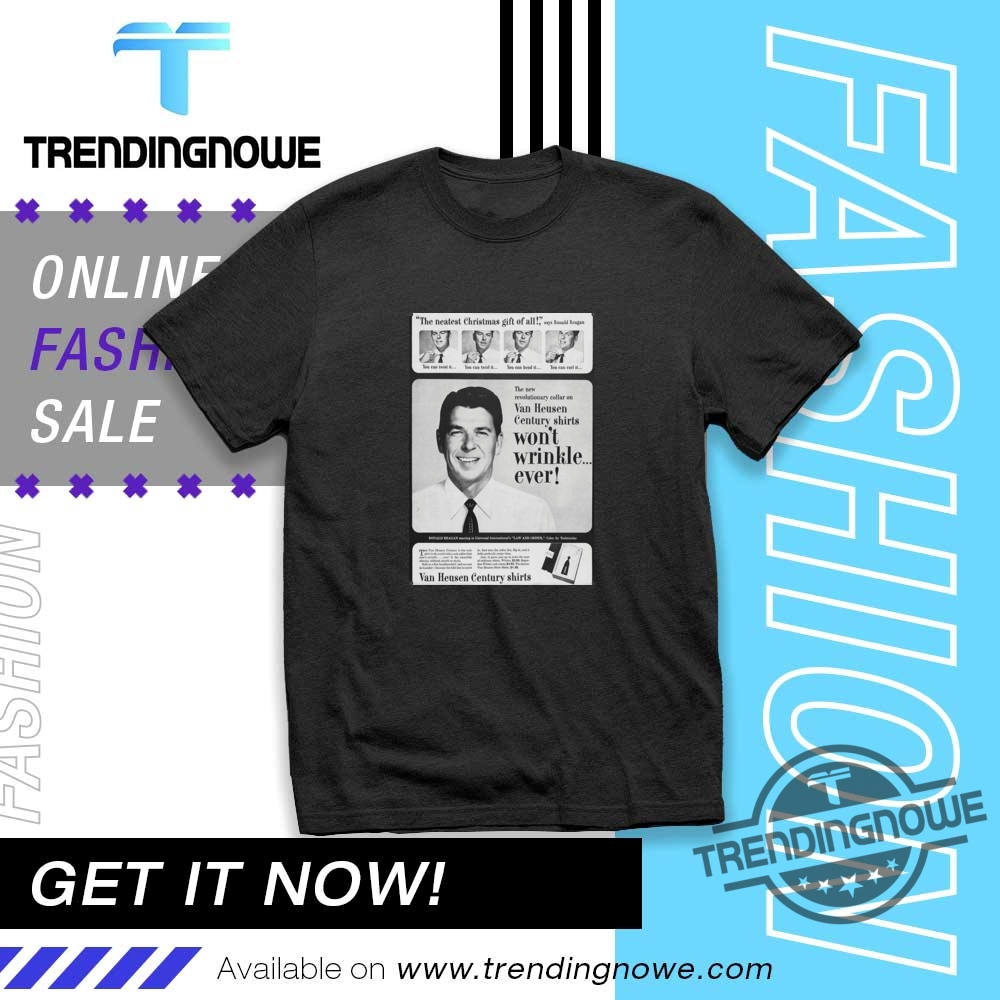 "Top 5 Unique Vintage and Pop Culture Shirts You Need Now" 3 Vintage Ronald Reagan Van Heusen Shirt