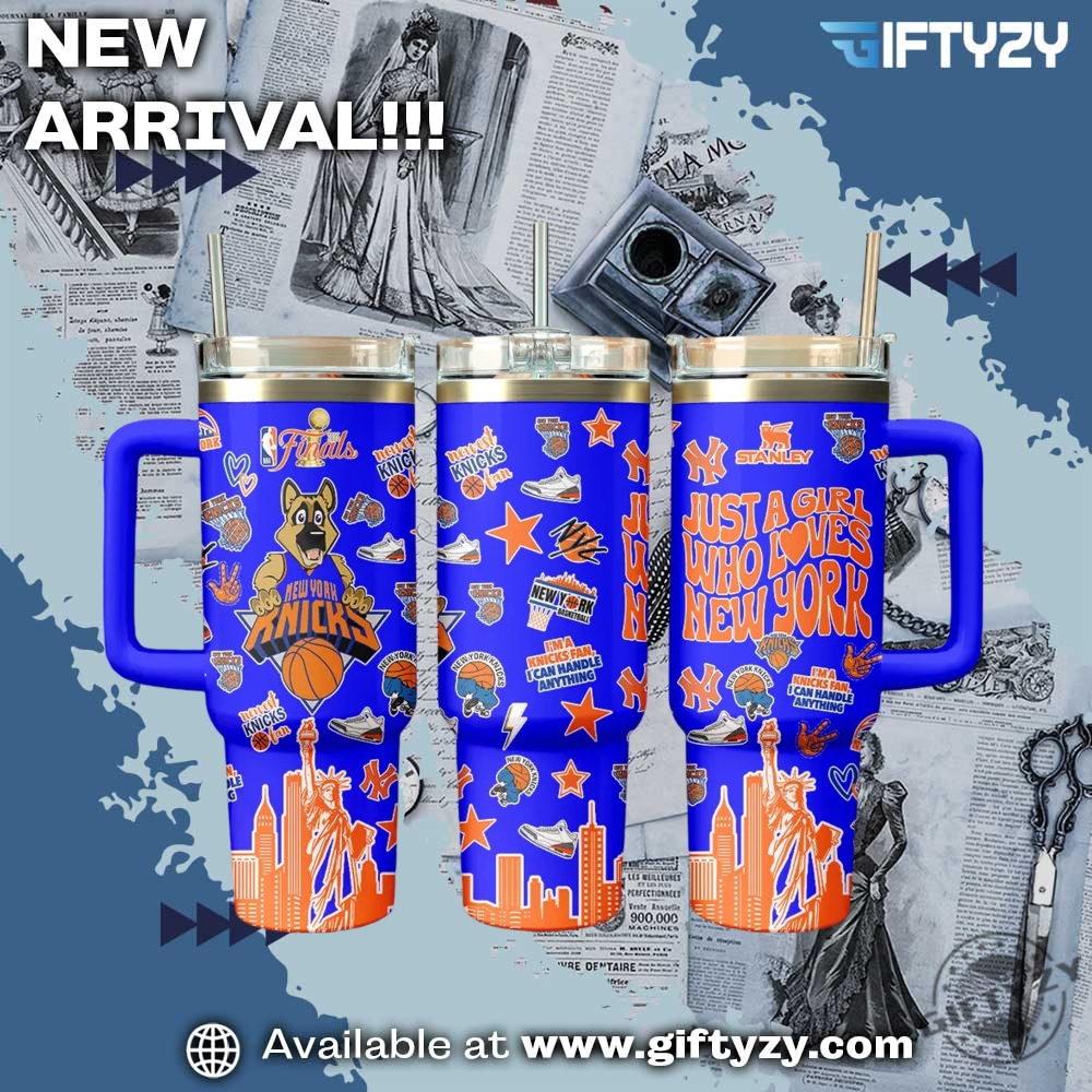 NBA Playoffs trending gift 12 Nba New York Knicks 3D Tumbler With Handle Stanley Cup