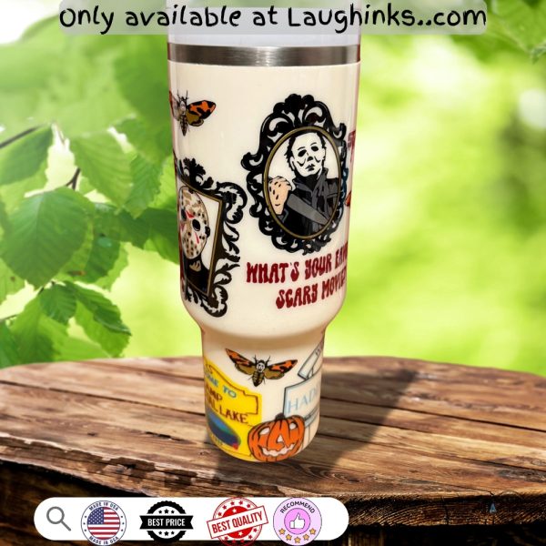 horror movie characters stanley tumbler 40 oz dupe