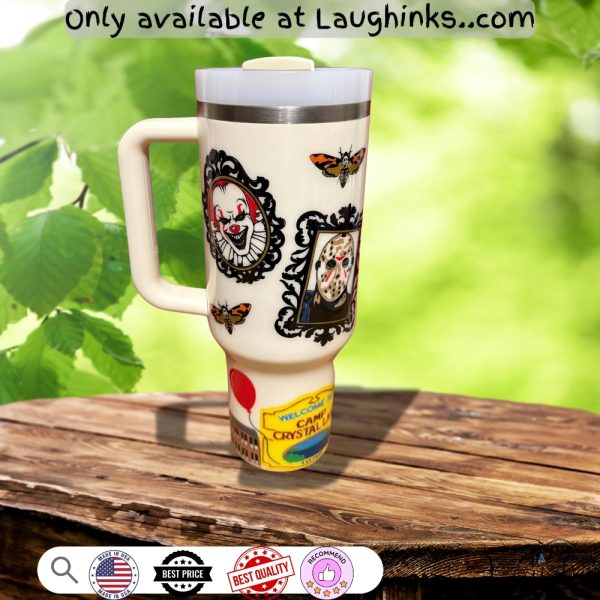 horror movie characters stanley tumbler 40 oz dupe
