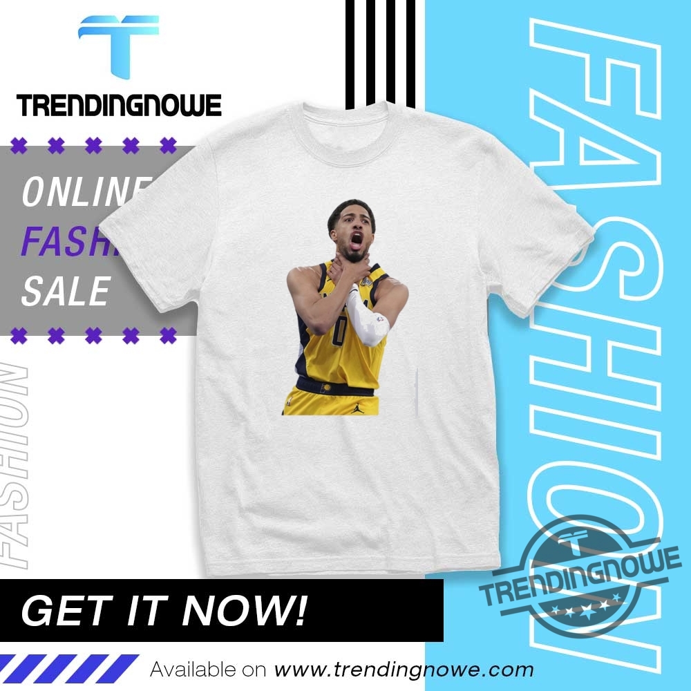 Tyrese Haliburton Choke Sign Game 1 Shirt trendingnowe 1