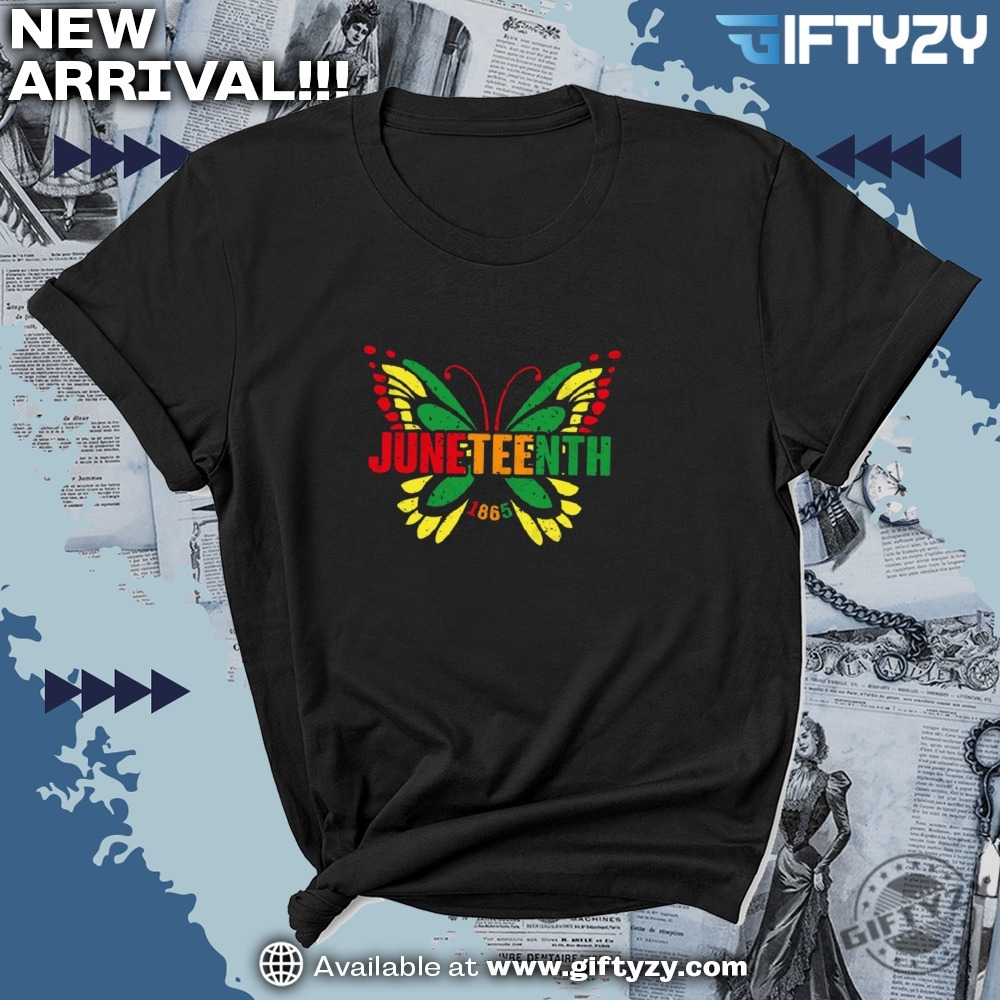 Juneteenth Butterfly 2025 Black Independence Shirt 5 Juneteenth Butterfly 2025 Black Independence shirt