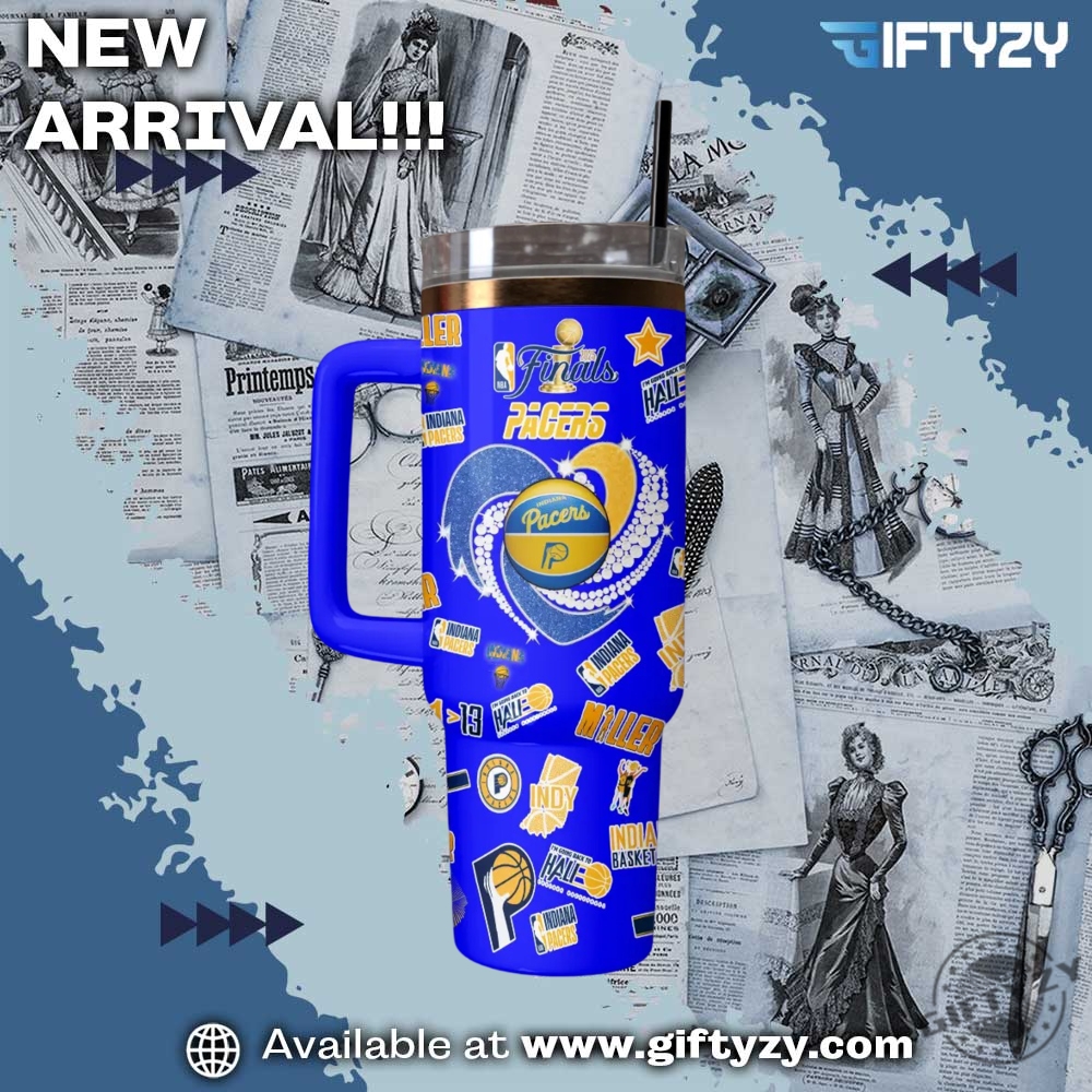 Top Trend Tees Now 13 Nba Indiana Pacers 3D Tumbler With Handle Stanley Cup