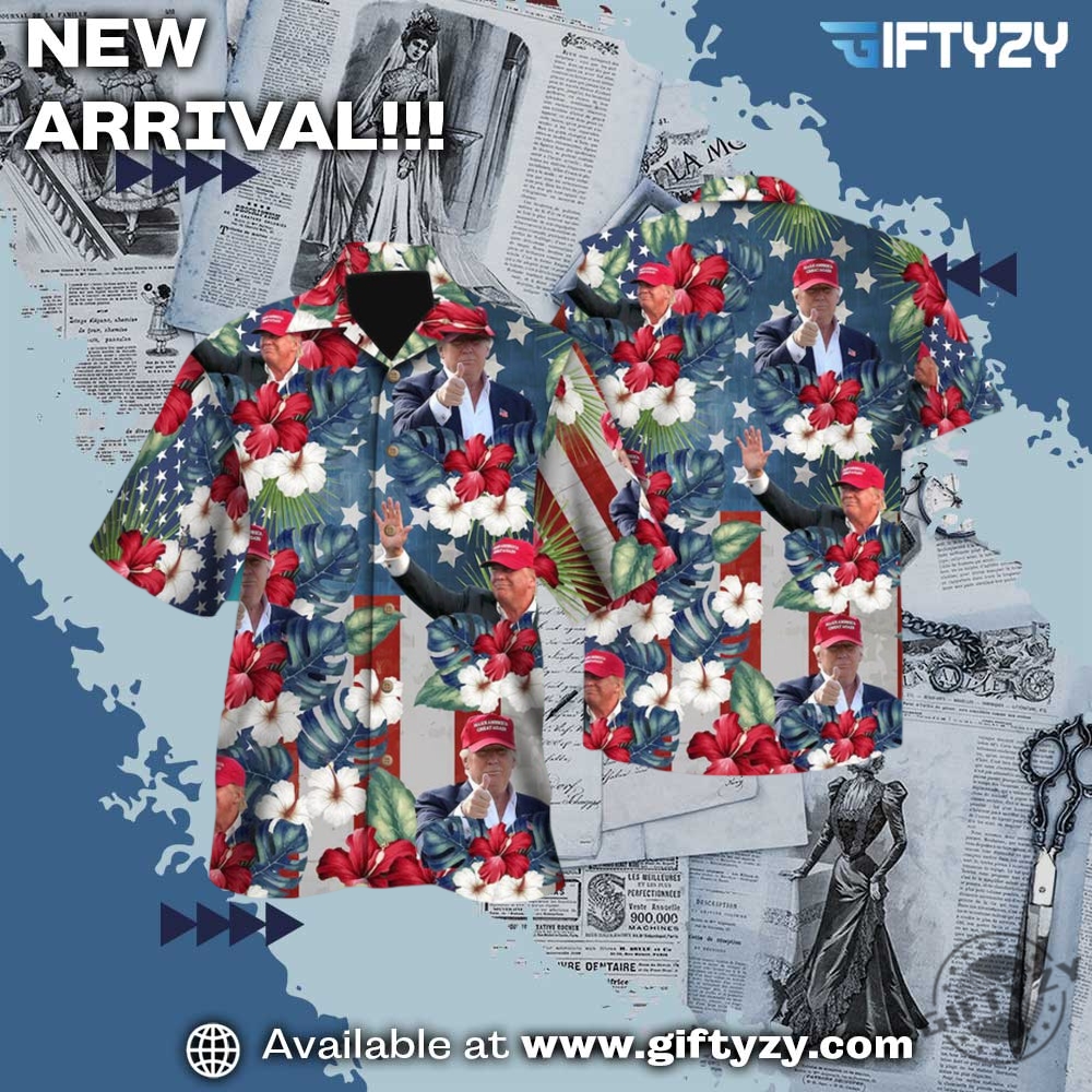President Trump 4Th Of July Hawaiian Shirt Summer Outfit 4 President Trump 4th of July Hawaiian Shirt summer outfit