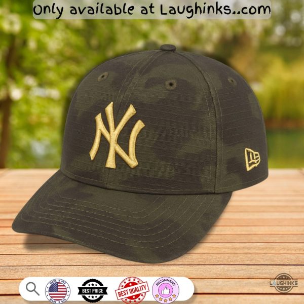 tommy kahnle new york yankees game worn camo memorial day hat replica