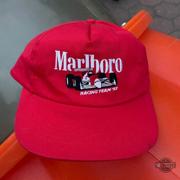 red marlboro racing team 92 hat snapback trucker classic baseball cap printed and embroidered laughinks 1