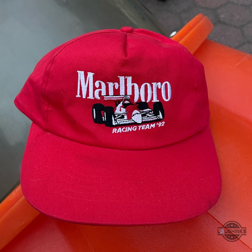 Red Marlboro Racing Team 92 Hat Snapback Trucker Classic Baseball Cap Printed And Embroidered 4 Red Marlboro Racing Team 92 Hat Snapback Trucker Classic Baseball Cap Printed and Embroidered