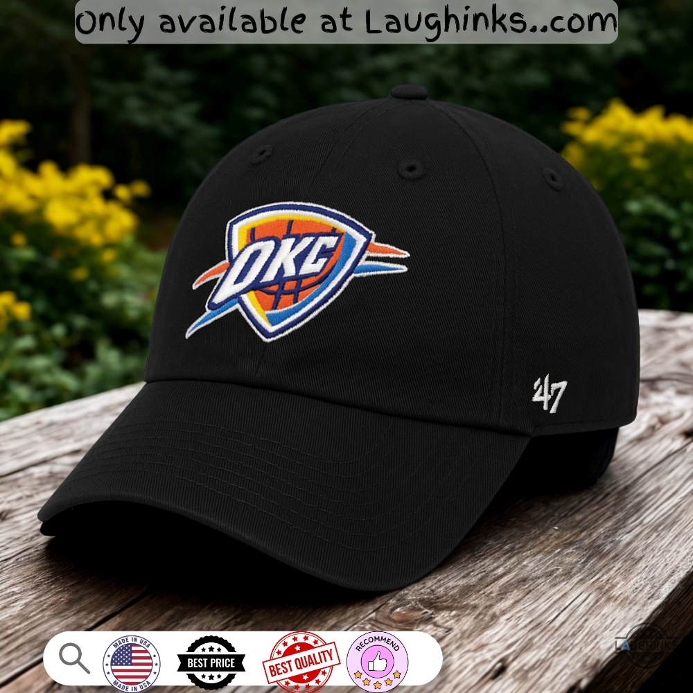 Oklahoma City Thunder Okc 47 Embroidered Baseball Cap Replica 5 Oklahoma City Thunder OKC 47 Embroidered baseball cap replica