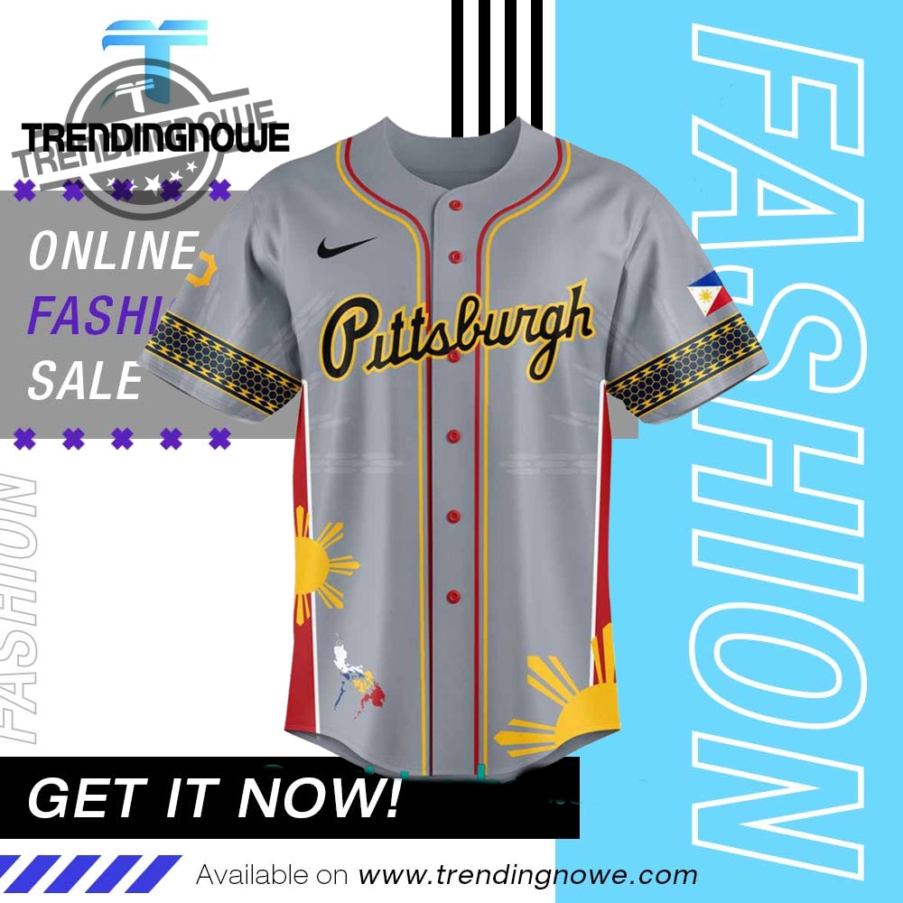 "Top NBA and Sports Fan Apparel: Stand By Shirts to MVP Tees" 15 Pittsburgh Pirates Filipino Heritage Night Baseball Jersey