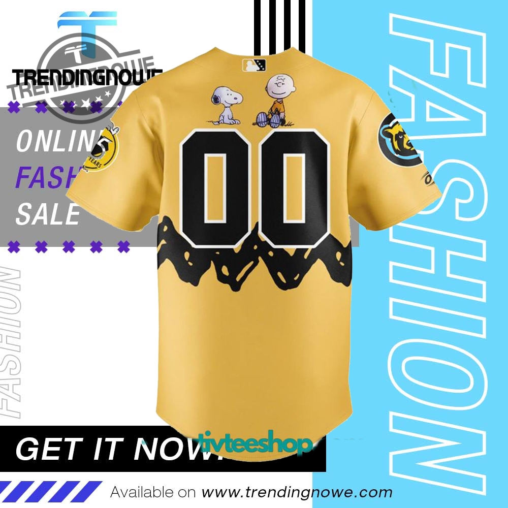 Knoxville Smokies Peanuts Night 2025 Baseball Jersey 9 Knoxville Smokies Peanuts Night 2025 Baseball Jersey