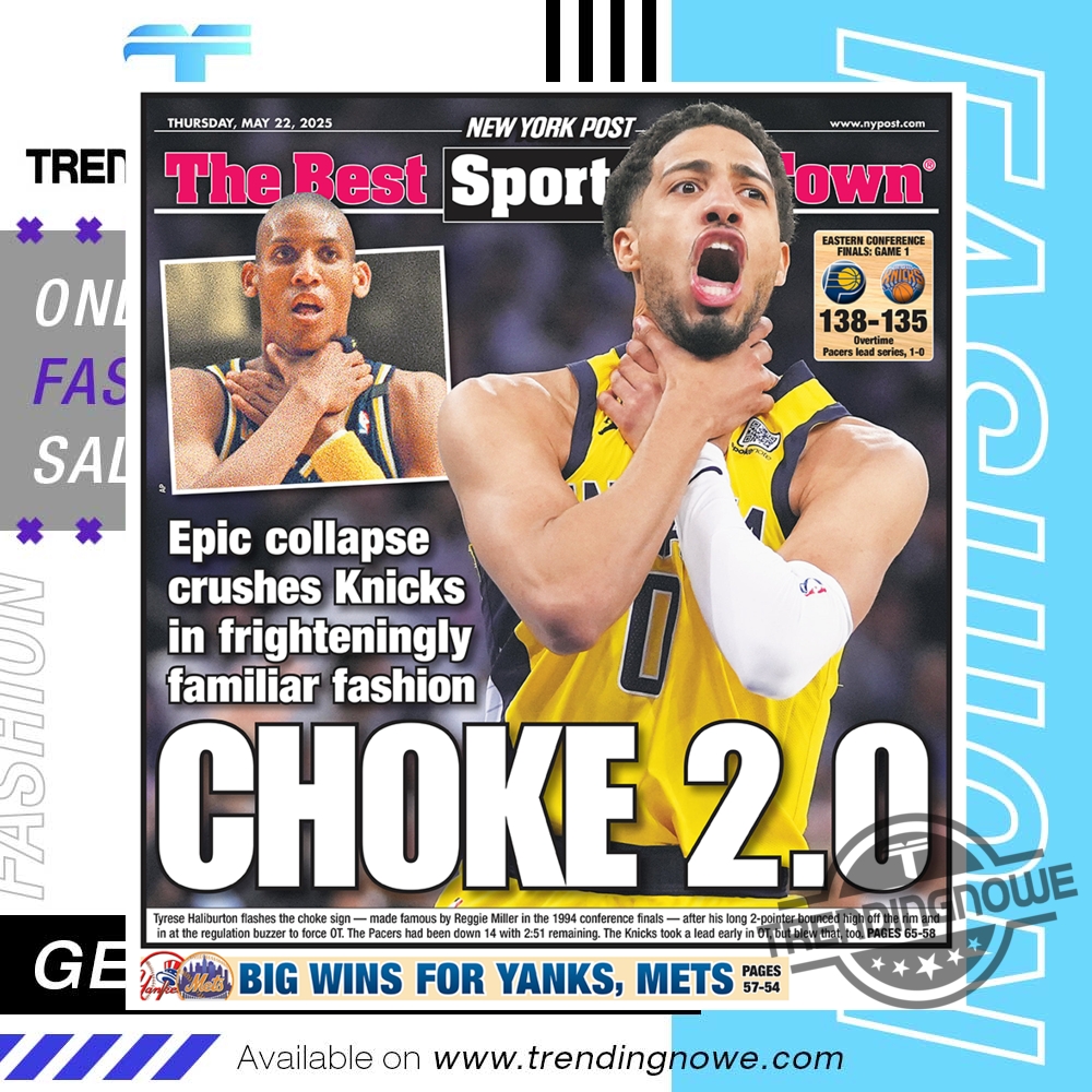 Paul Pierce The New York Post Tyrese Haliburton Choke 2.0 Poster trendingnowe 1